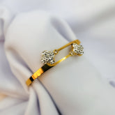 Sparkling Dual Bloom Bracelet