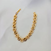 Dual-Tone Circle Bracelet