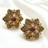 Elegant Floral Shine Earrings