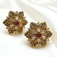Elegant Floral Shine Earrings