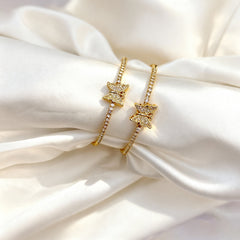 Golden Butterfly Sparkle Bangles