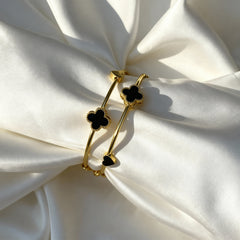 Black Clover Charm Bangles