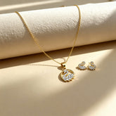 Radiant Swan Charm Necklace Set