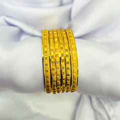 Graceful Engraved Bangle Set