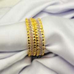 Greek Elegance Gold Bangles