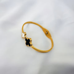 Clover Enamel Gold Bracelet