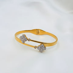 Sparkling Dual Bloom Bracelet