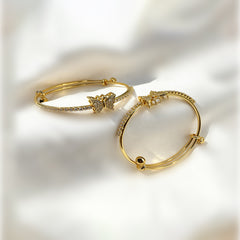 Golden Butterfly Sparkle Bangles