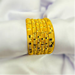 Classic Textured Bangle Set