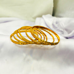 Intricately Carved Bangle Set